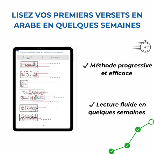 E-BOOK – Apprendre à lire l’arabe facilement (Débutants) – Lire le Coran en arabe